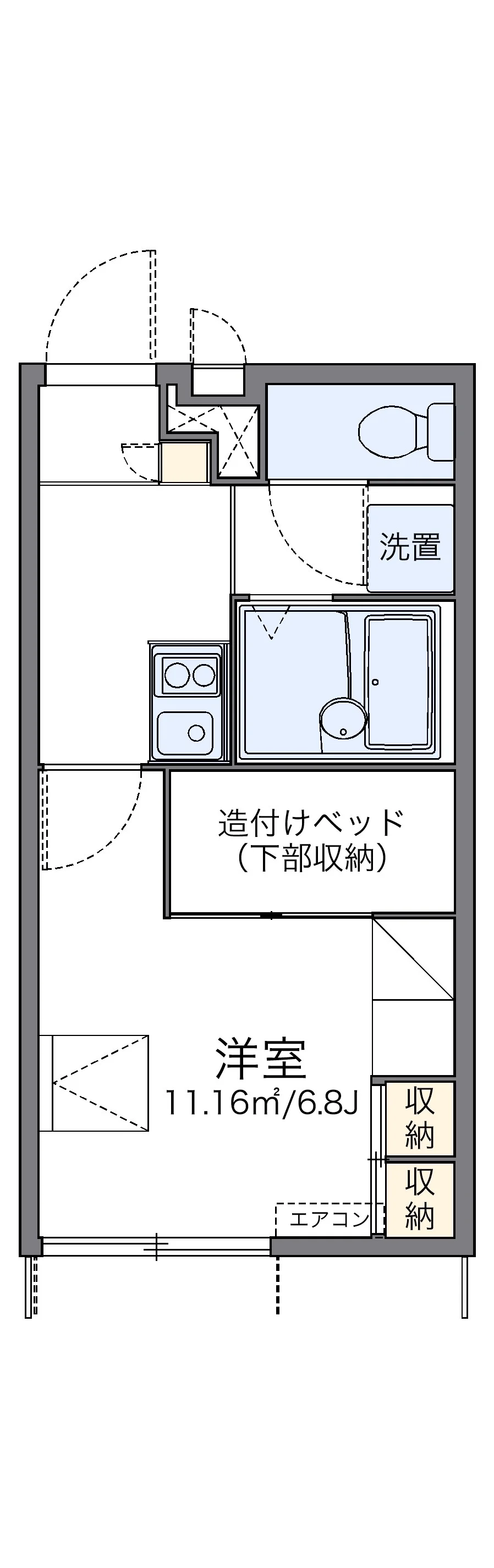 代表的な間取のため実際の間取とは異なる場合があります