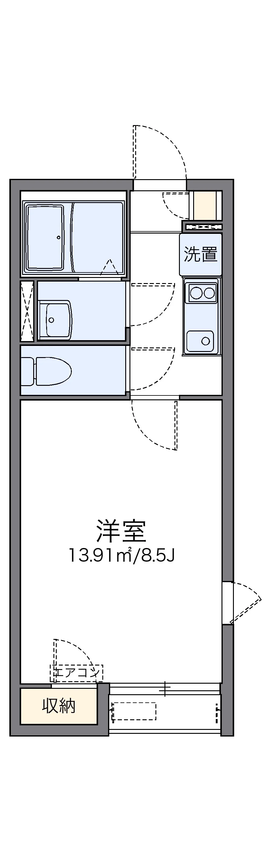 代表的な間取のため実際の間取とは異なる場合があります