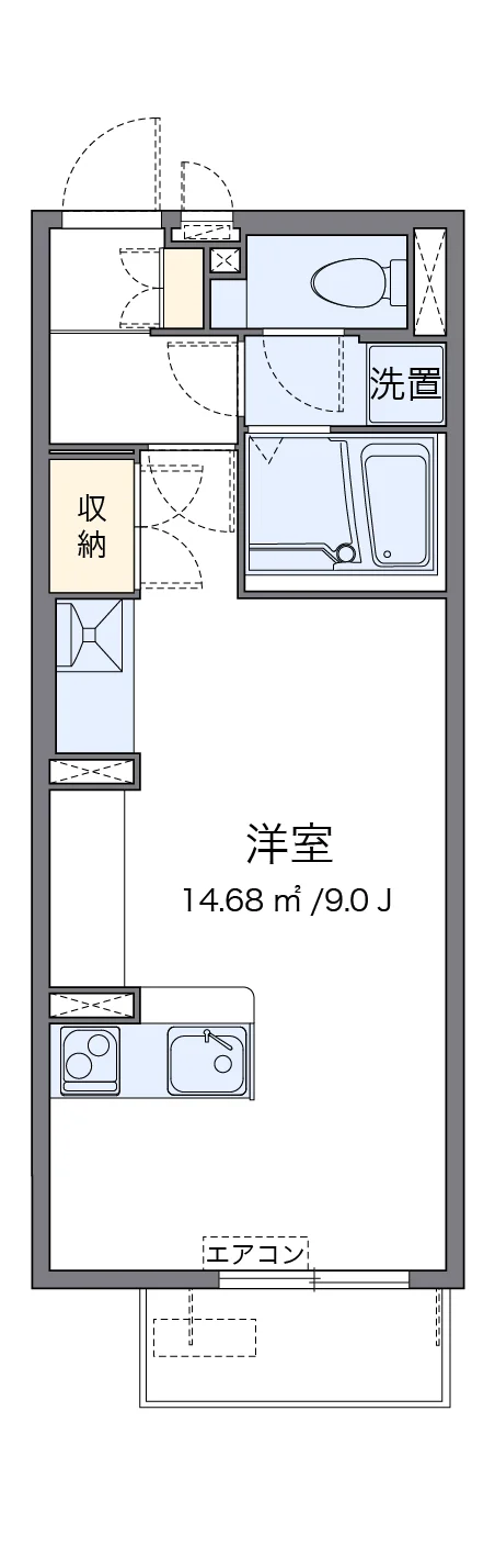 代表的な間取のため実際の間取とは異なる場合があります