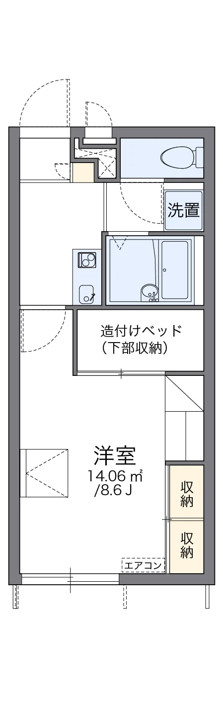 代表的な間取のため実際の間取とは異なる場合があります