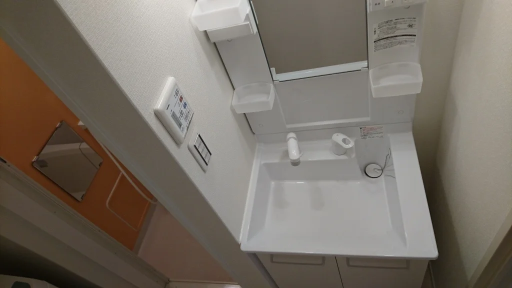 嬉しい独立洗面台