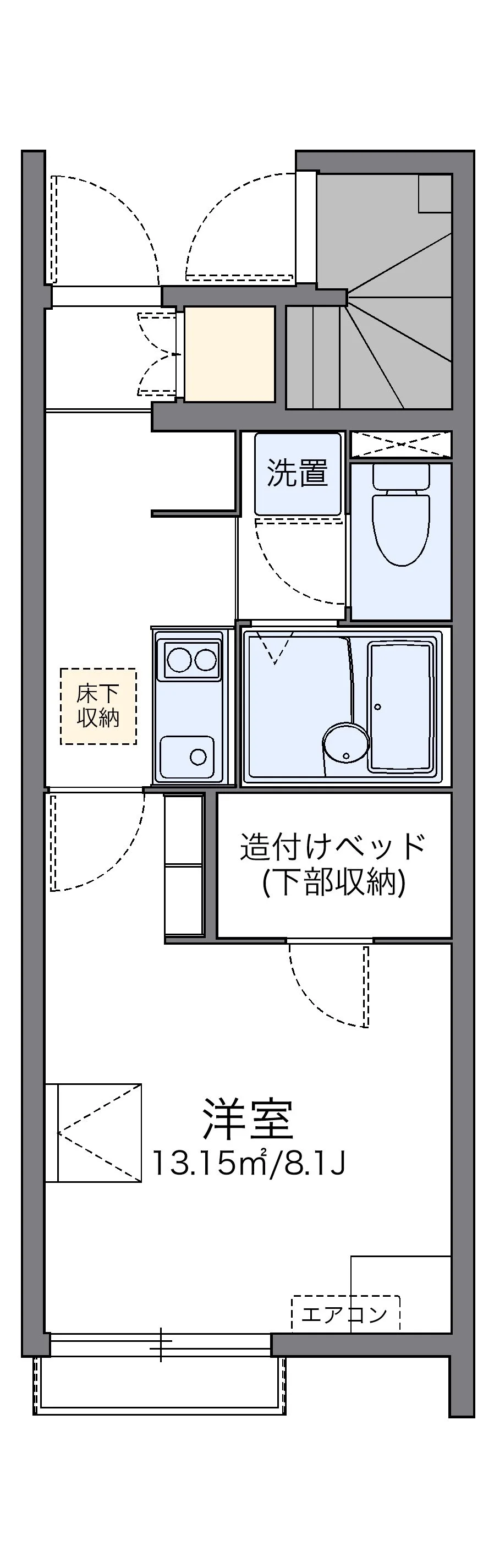 代表的な間取のため実際の間取とは異なる場合があります