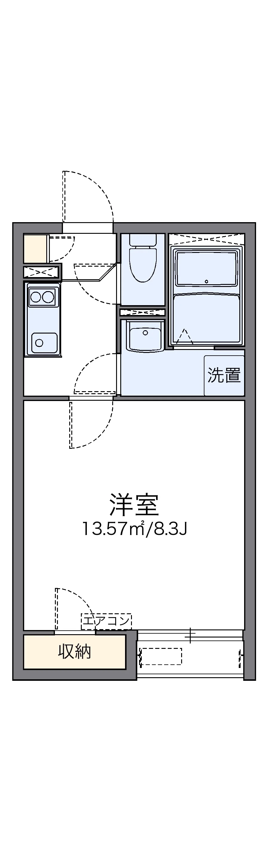 代表的な間取のため実際の間取とは異なる場合があります