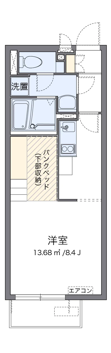 代表的な間取のため実際の間取とは異なる場合があります