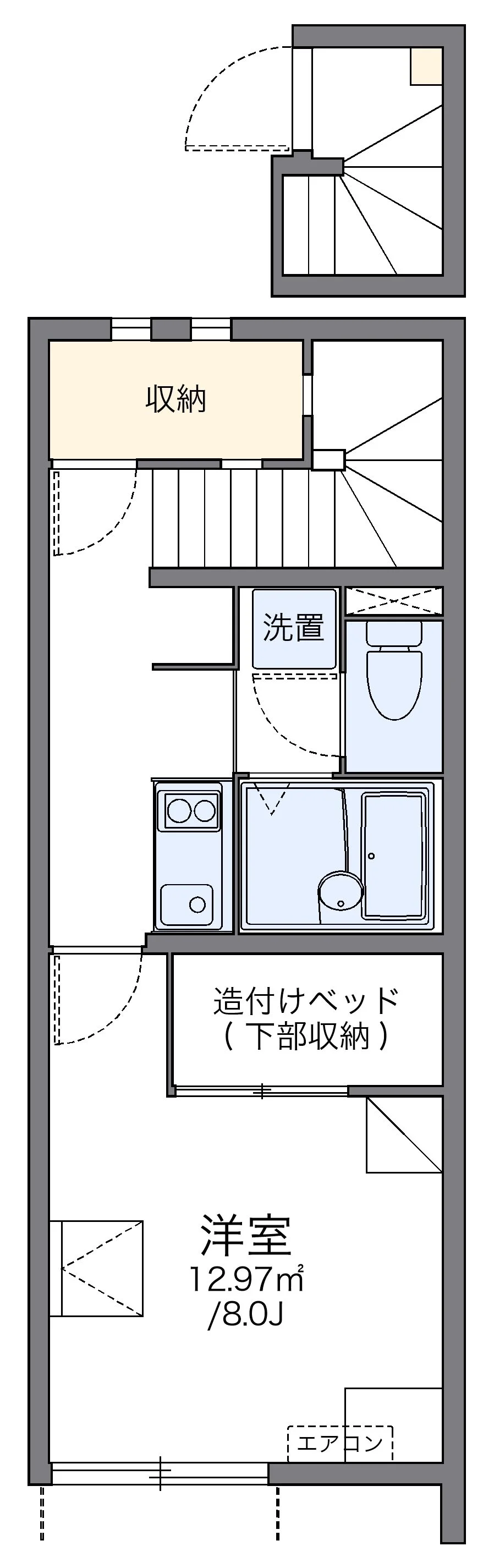 代表的な間取のため実際の間取とは異なる場合があります