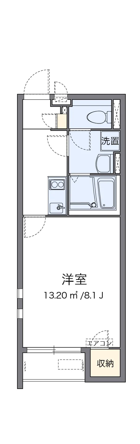 代表的な間取のため実際の間取とは異なる場合があります