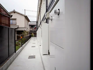 玄関前