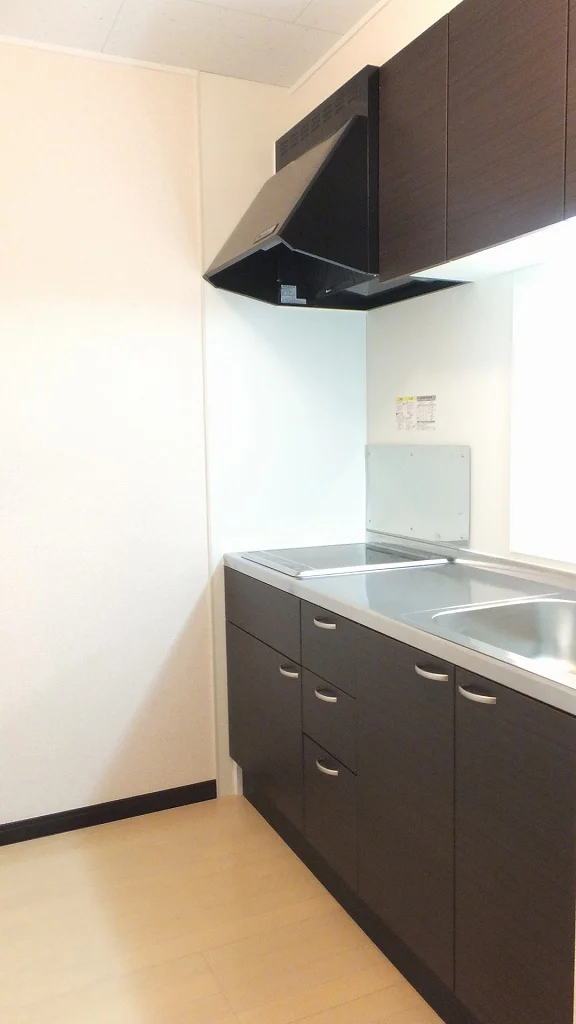 2口の電気コンロ付き