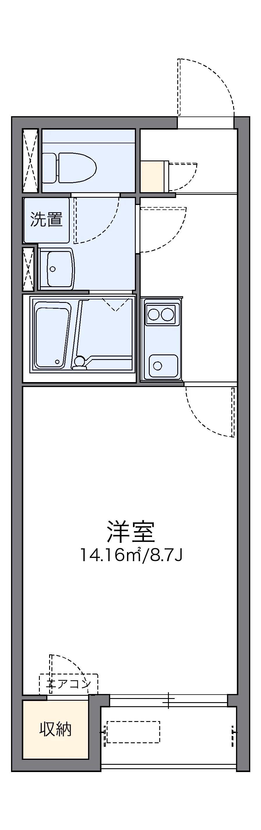 代表的な間取のため実際の間取とは異なる場合があります