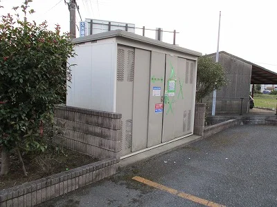 入居者様専用ゴミ庫です。