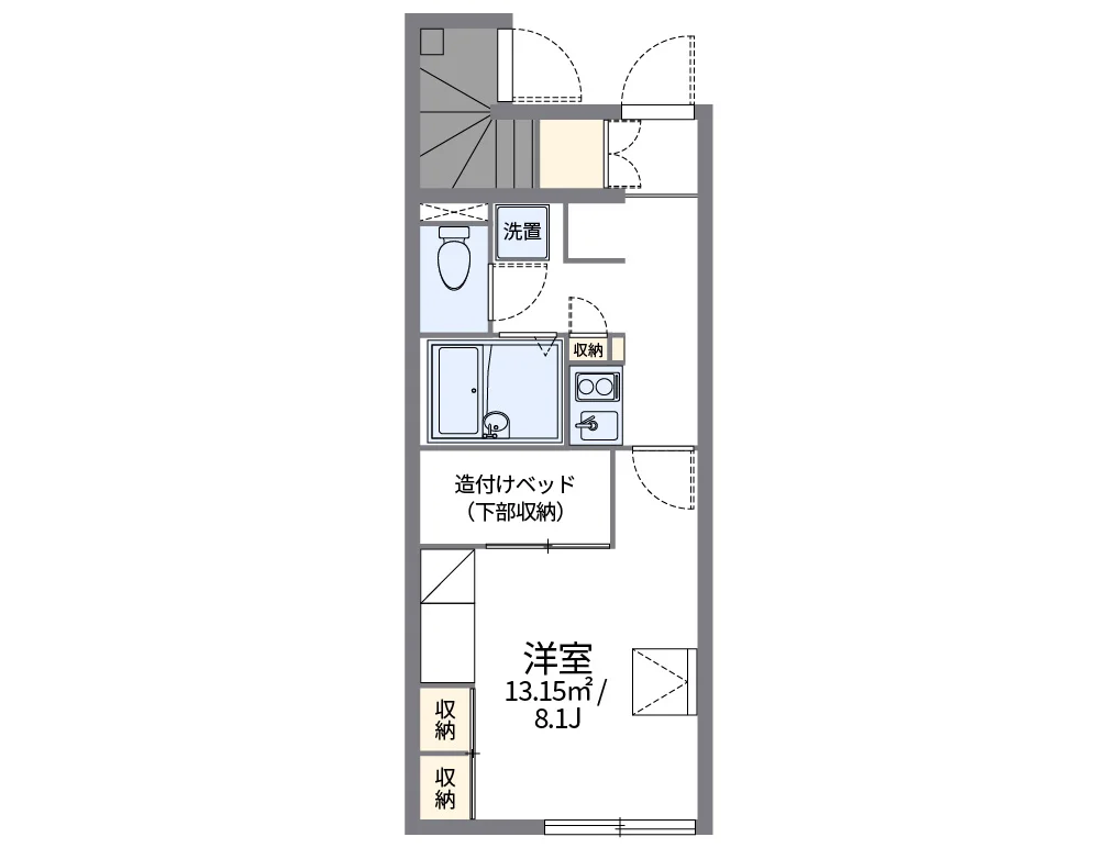 代表的な間取のため実際の間取とは異なる場合があります