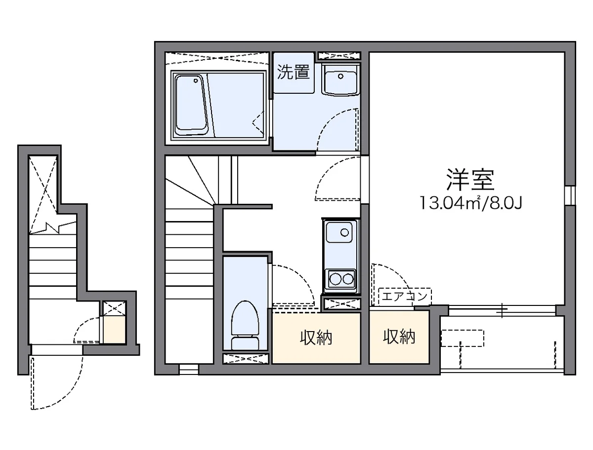 代表的な間取のため実際の間取とは異なる場合があります