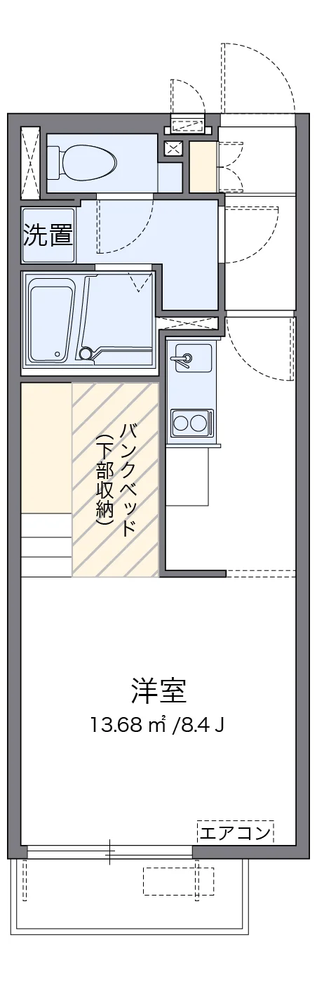 代表的な間取のため実際の間取とは異なる場合があります