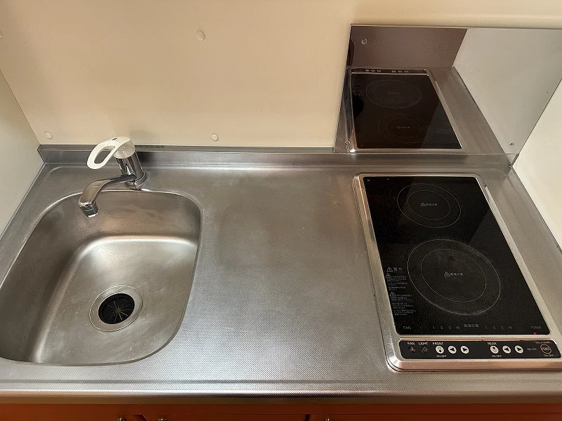 キッチン混合水栓設置済みです