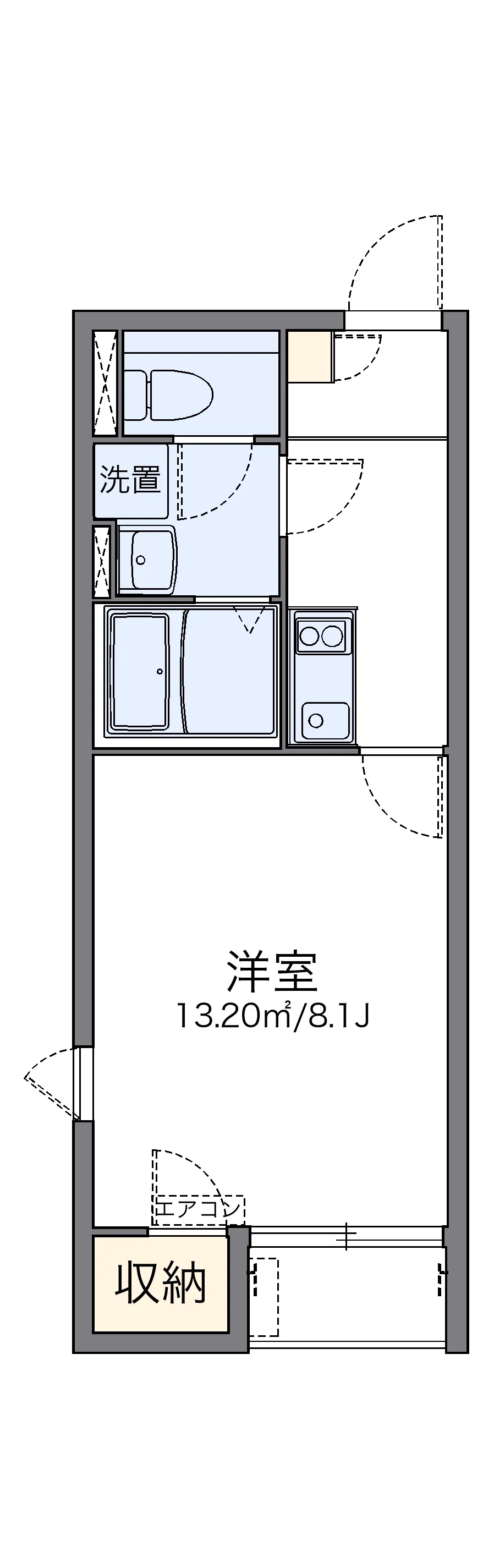 代表的な間取のため実際の間取とは異なる場合があります