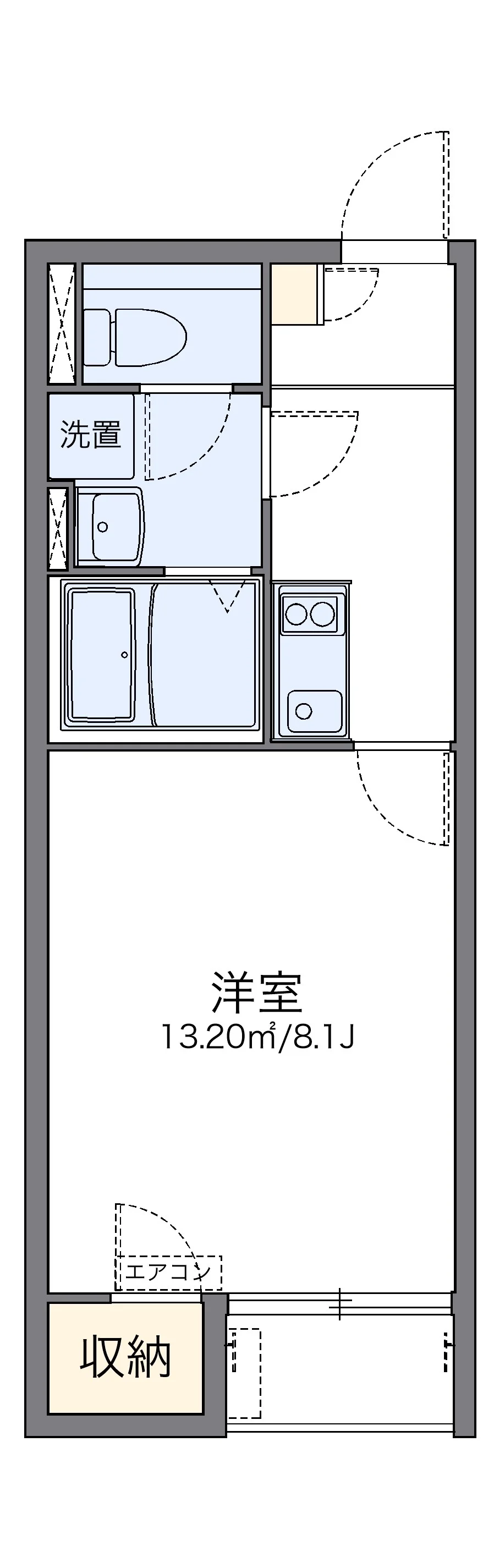代表的な間取のため実際の間取とは異なる場合があります