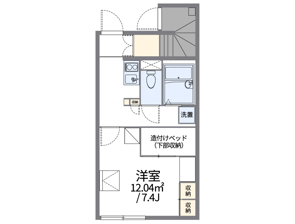 代表的な間取のため実際の間取とは異なる場合があります