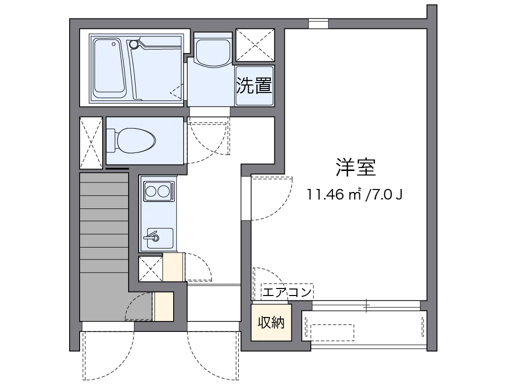 代表的な間取のため実際の間取とは異なる場合があります