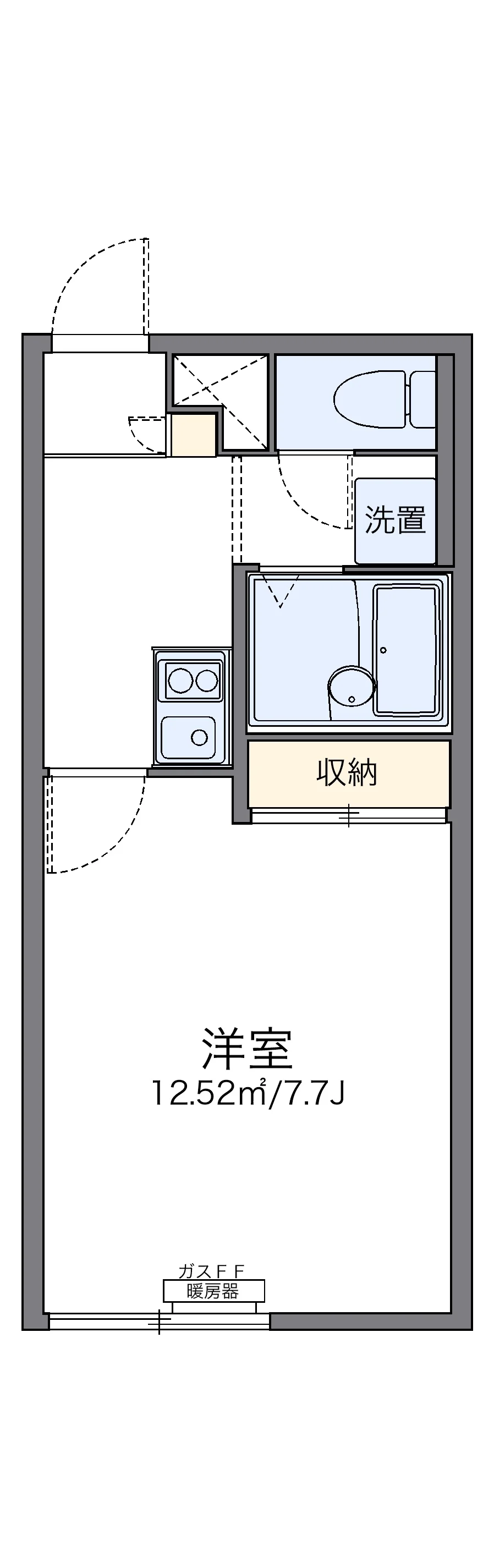 代表的な間取のため実際の間取とは異なる場合があります