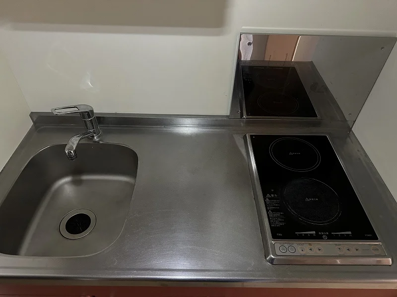 キッチン混合水栓設置済みです