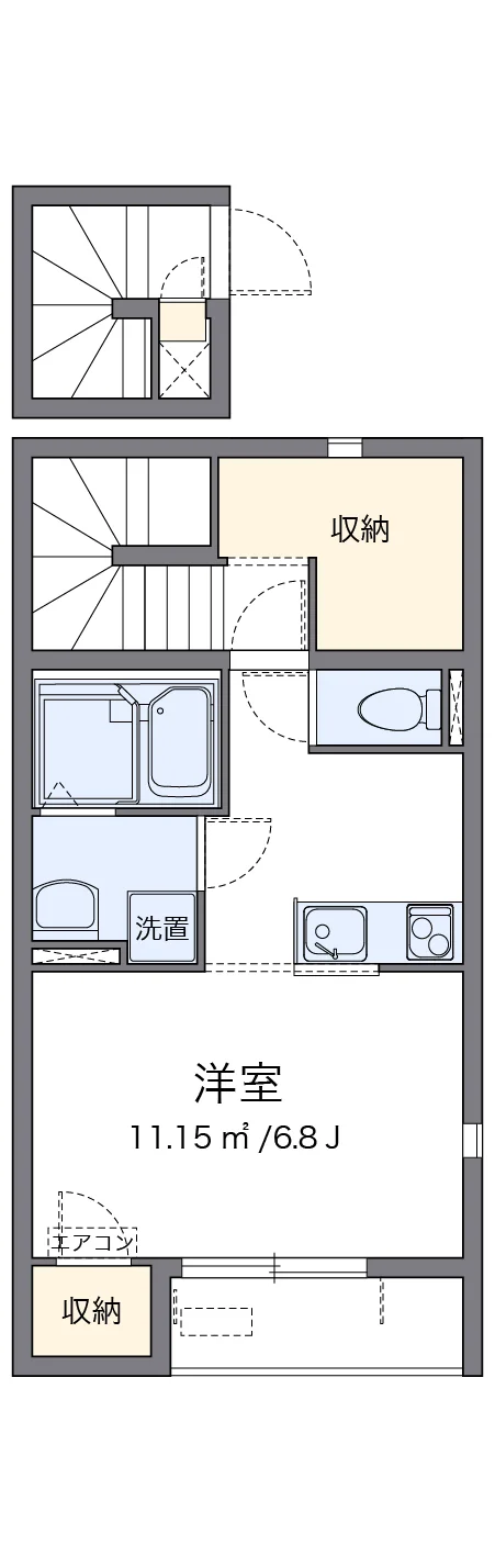代表的な間取のため実際の間取とは異なる場合があります