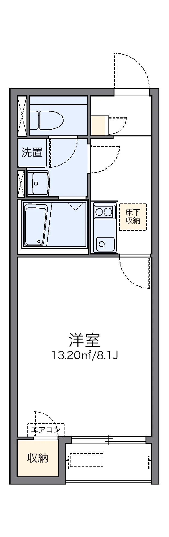 代表的な間取のため実際の間取とは異なる場合があります