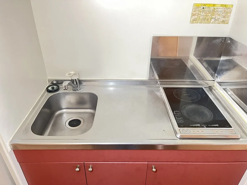 シングルレバー設置　シンク広めです♪