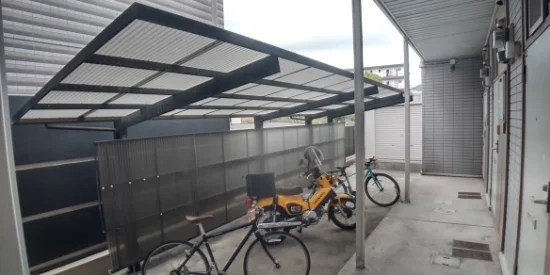 屋根付き駐輪場で雨が降っても大丈夫！