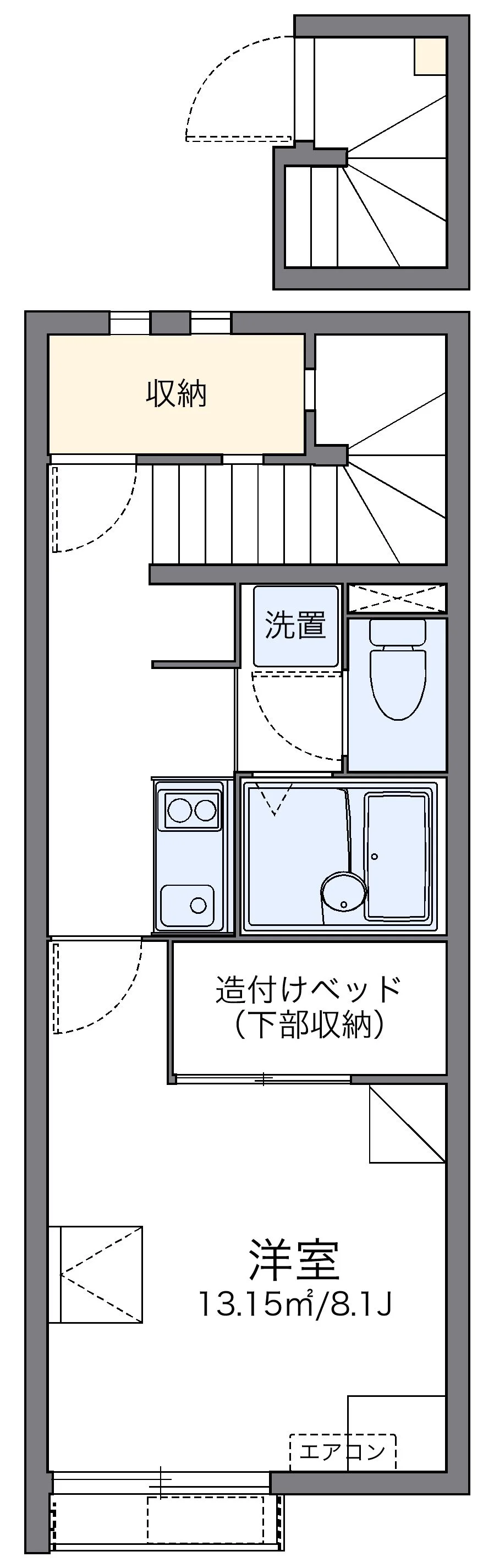 代表的な間取のため実際の間取とは異なる場合があります