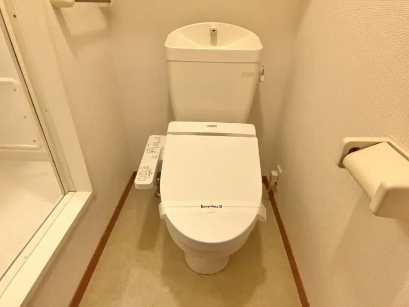 温水洗浄便座付きで安心♪