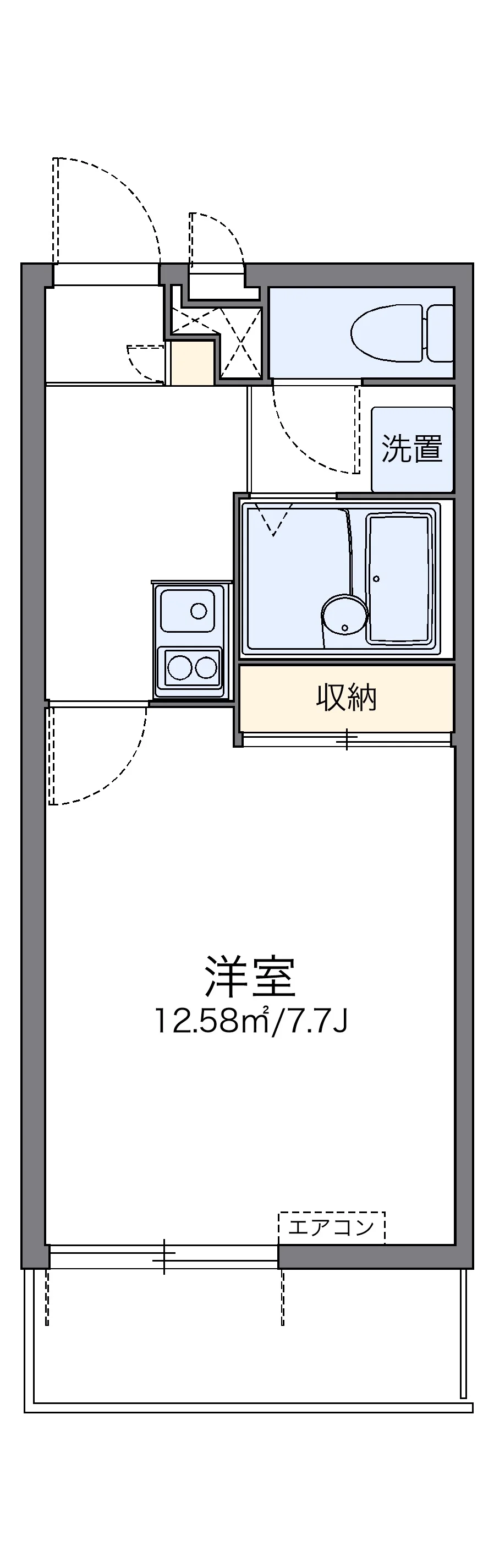 代表的な間取のため実際の間取とは異なる場合があります