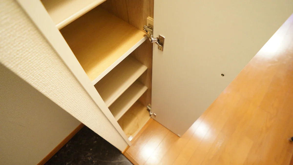 大きな靴箱で収納バッチリ！