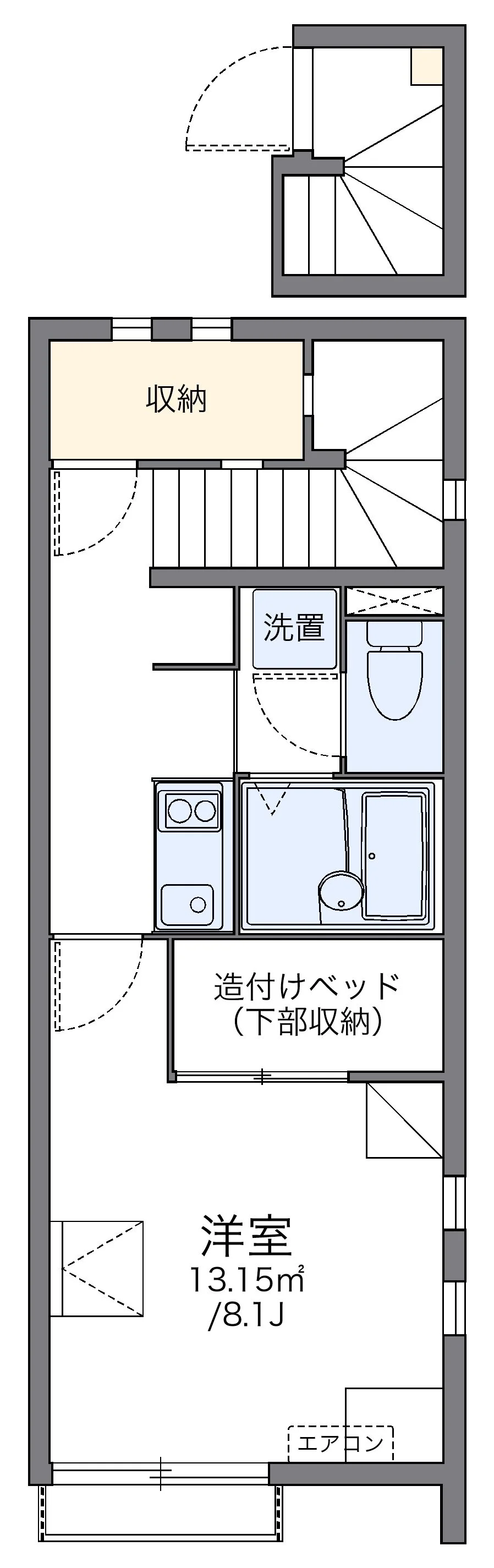 代表的な間取のため実際の間取とは異なる場合があります