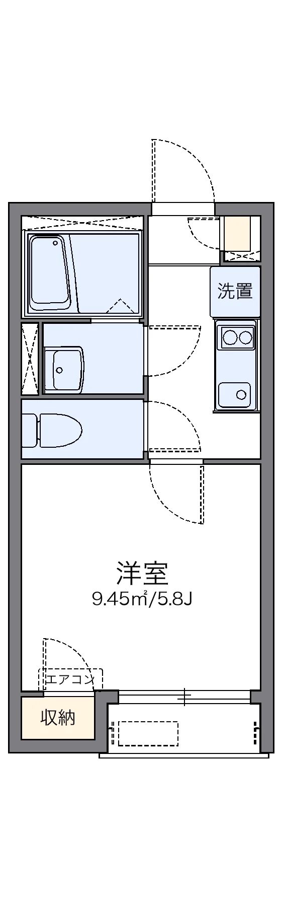 代表的な間取のため実際の間取とは異なる場合があります