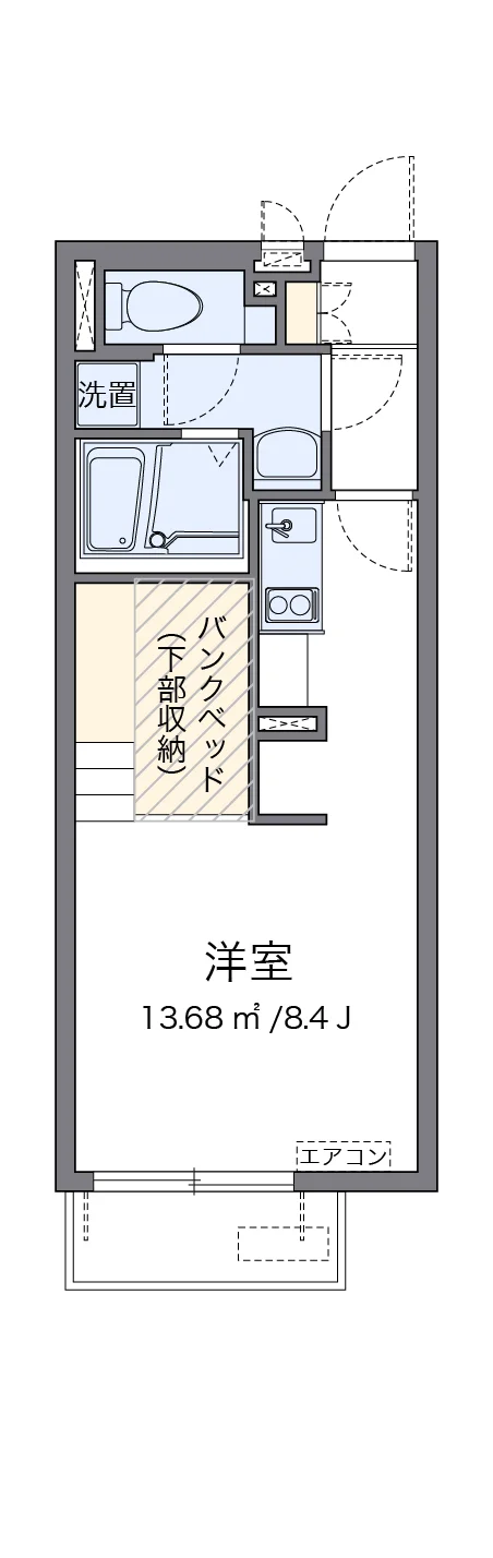 代表的な間取のため実際の間取とは異なる場合があります