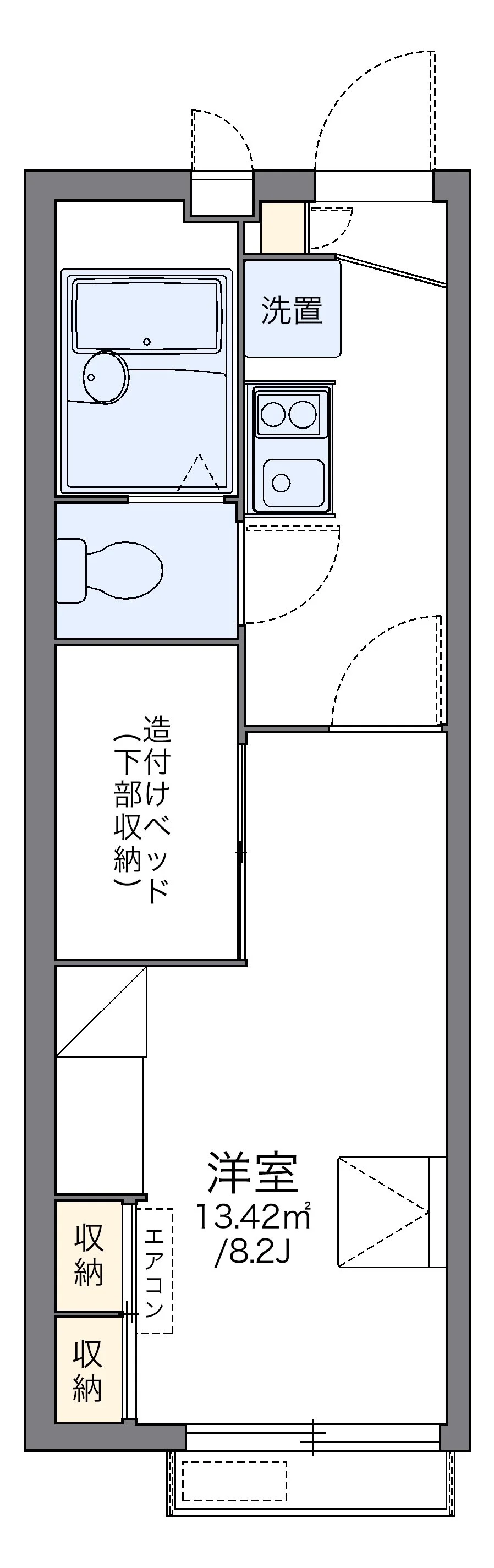 代表的な間取のため実際の間取とは異なる場合があります