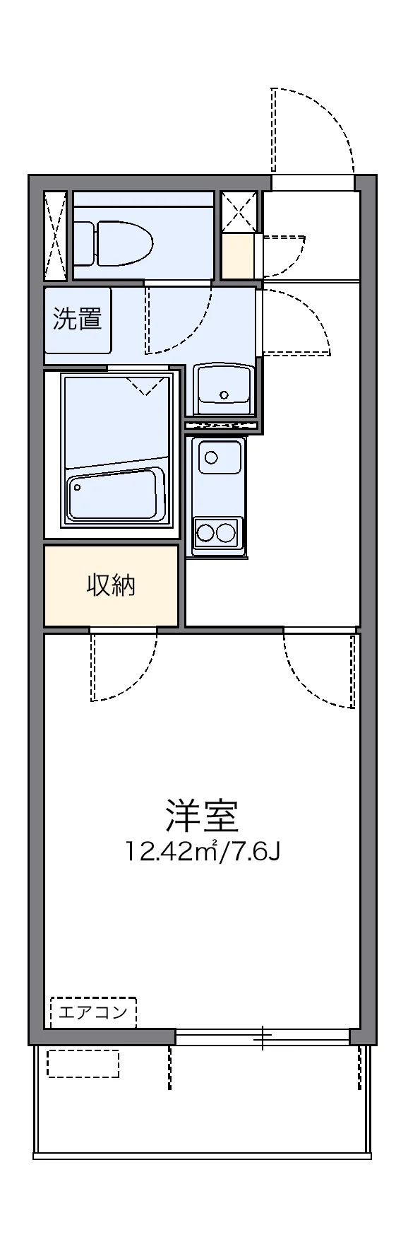代表的な間取のため実際の間取とは異なる場合があります