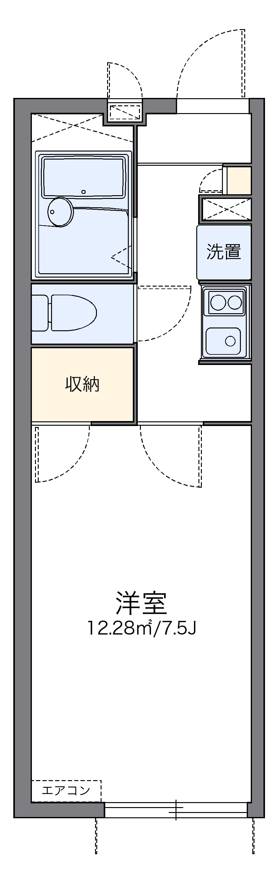代表的な間取のため実際の間取とは異なる場合があります