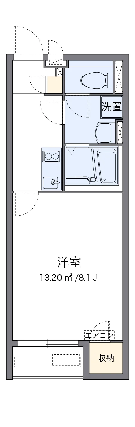 代表的な間取のため実際の間取とは異なる場合があります