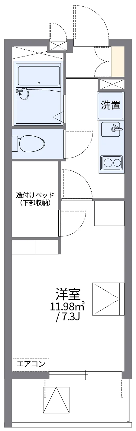 代表的な間取のため実際の間取とは異なる場合があります