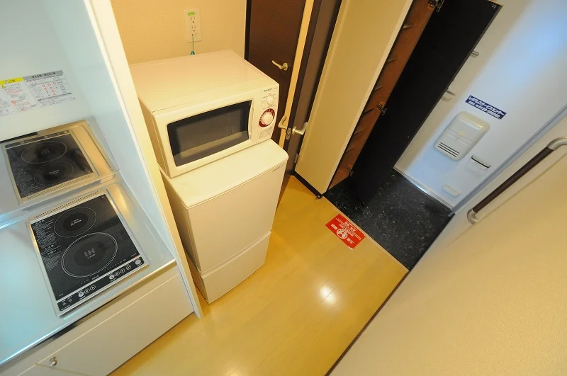 電子レンジ・冷蔵庫付き