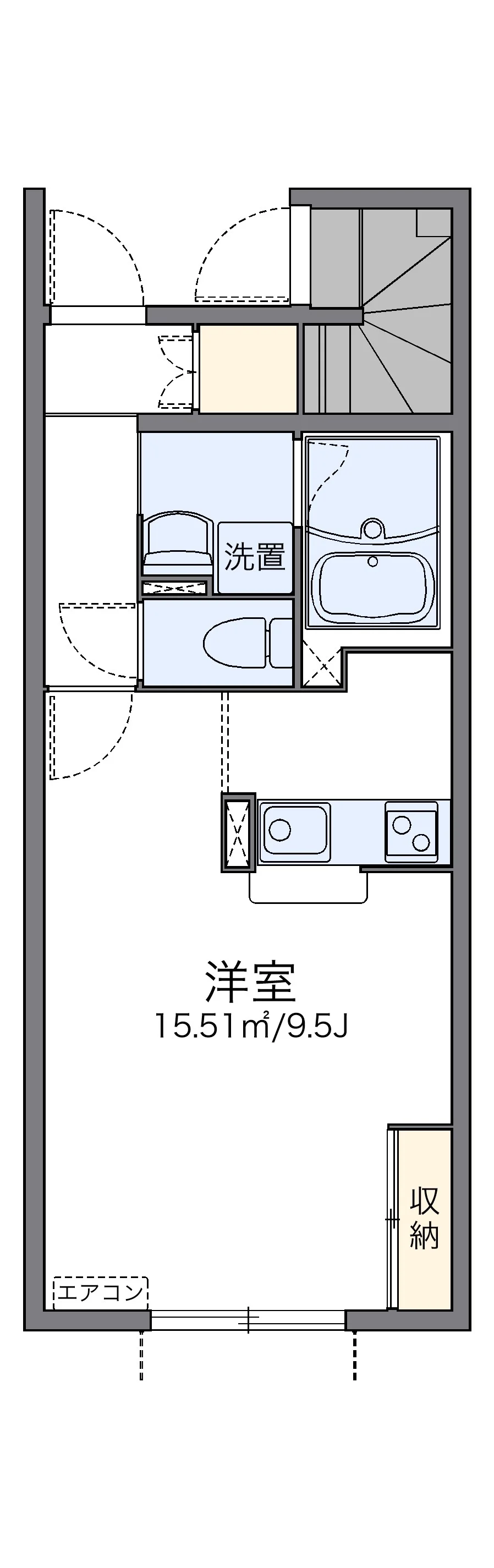 代表的な間取のため実際の間取とは異なる場合があります