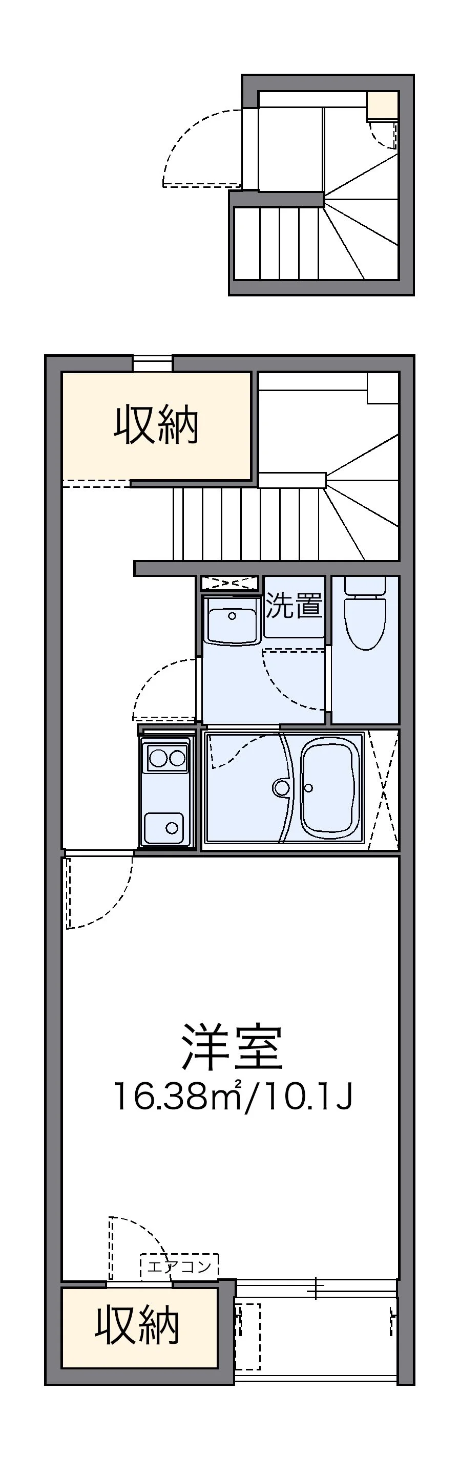 代表的な間取のため実際の間取とは異なる場合があります