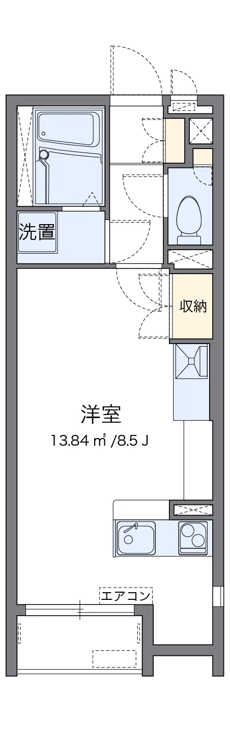 代表的な間取のため実際の間取とは異なる場合があります