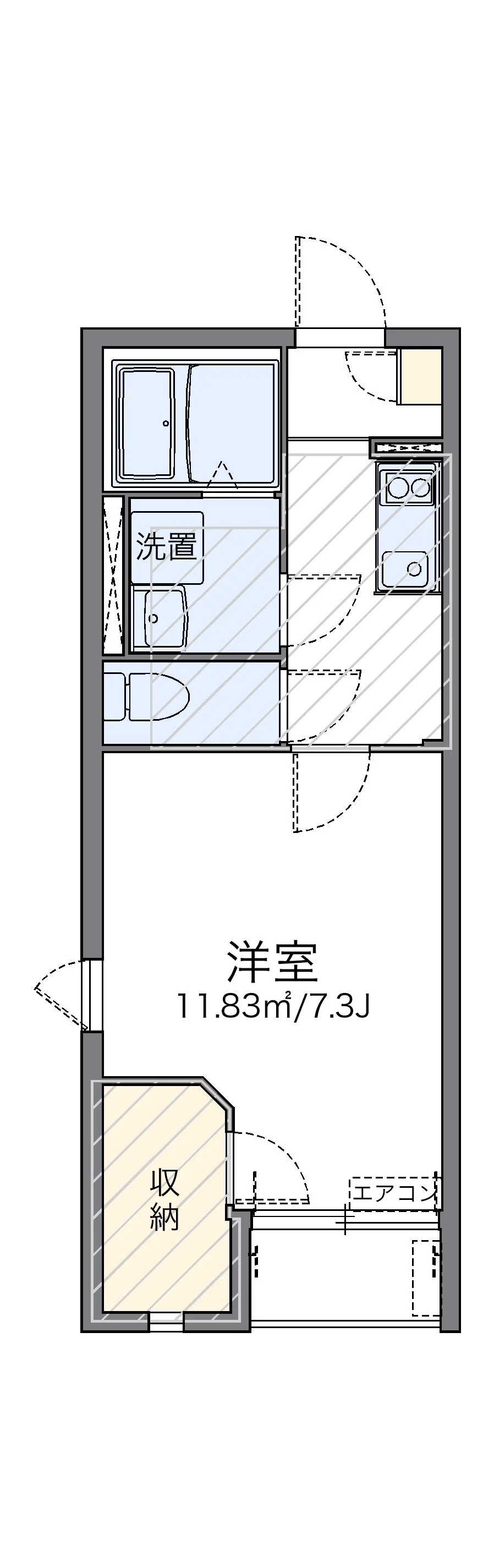 代表的な間取のため実際の間取とは異なる場合があります