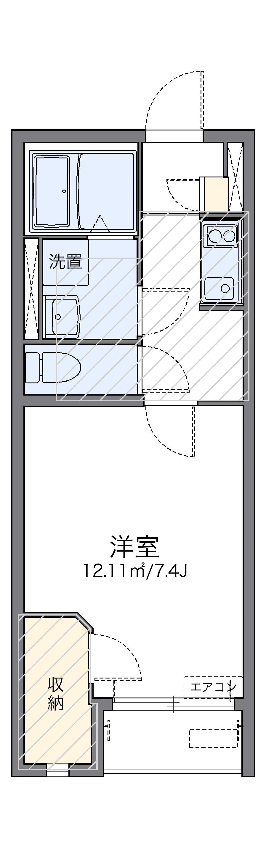 代表的な間取のため実際の間取とは異なる場合があります