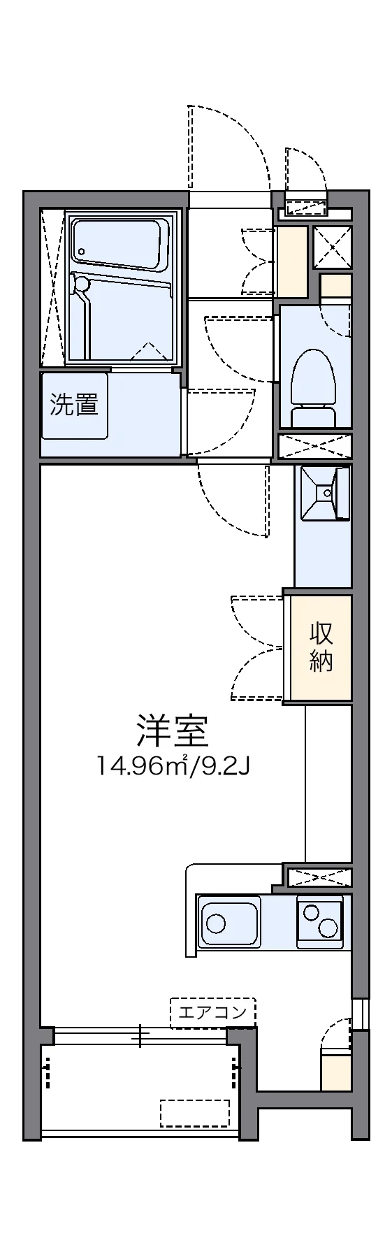 代表的な間取のため実際の間取とは異なる場合があります