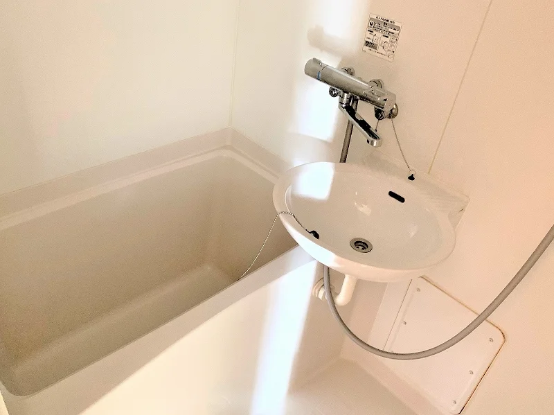 サーモスタット付き水栓。