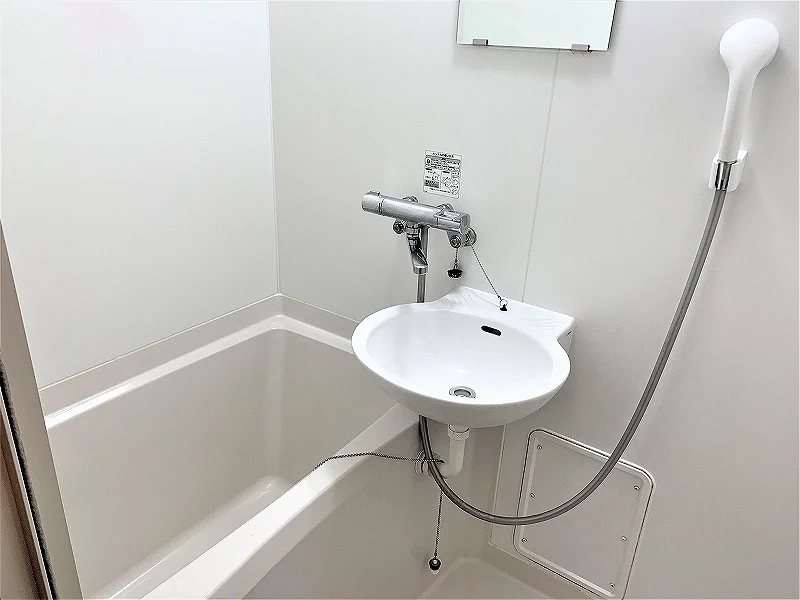 お風呂。サーモスタット付き水栓。