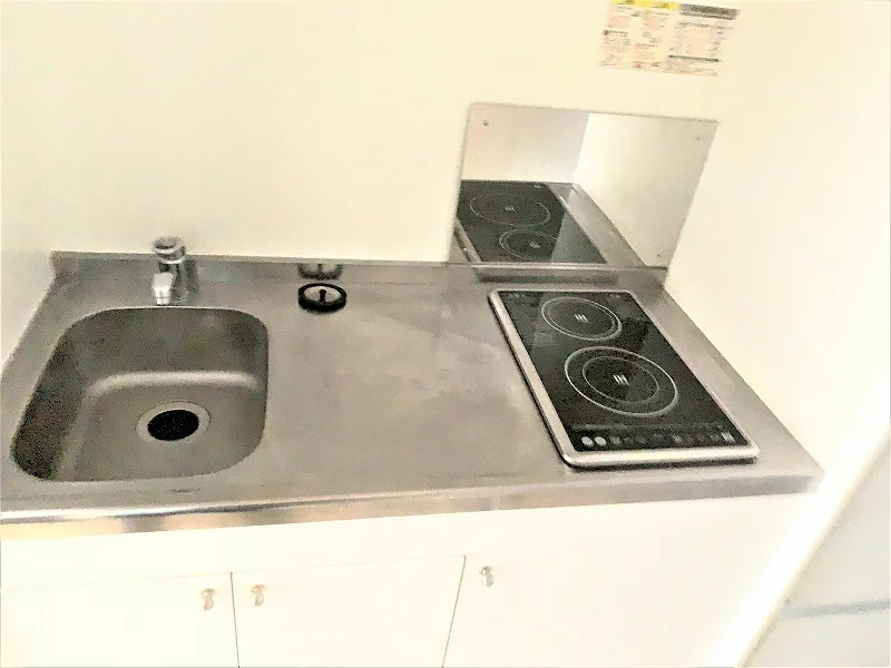 2口ラジエントヒーターコンロ。